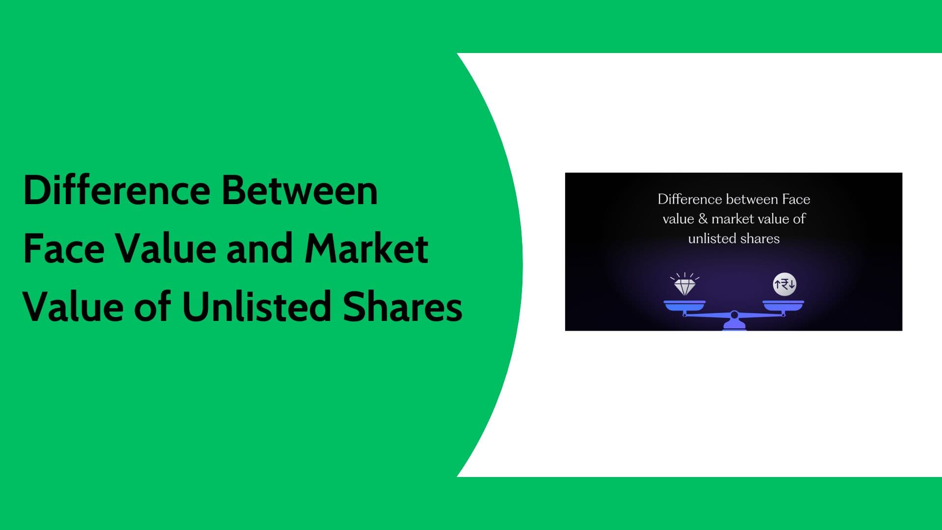 Face Value vs Market Value of Unlisted Shares Explained