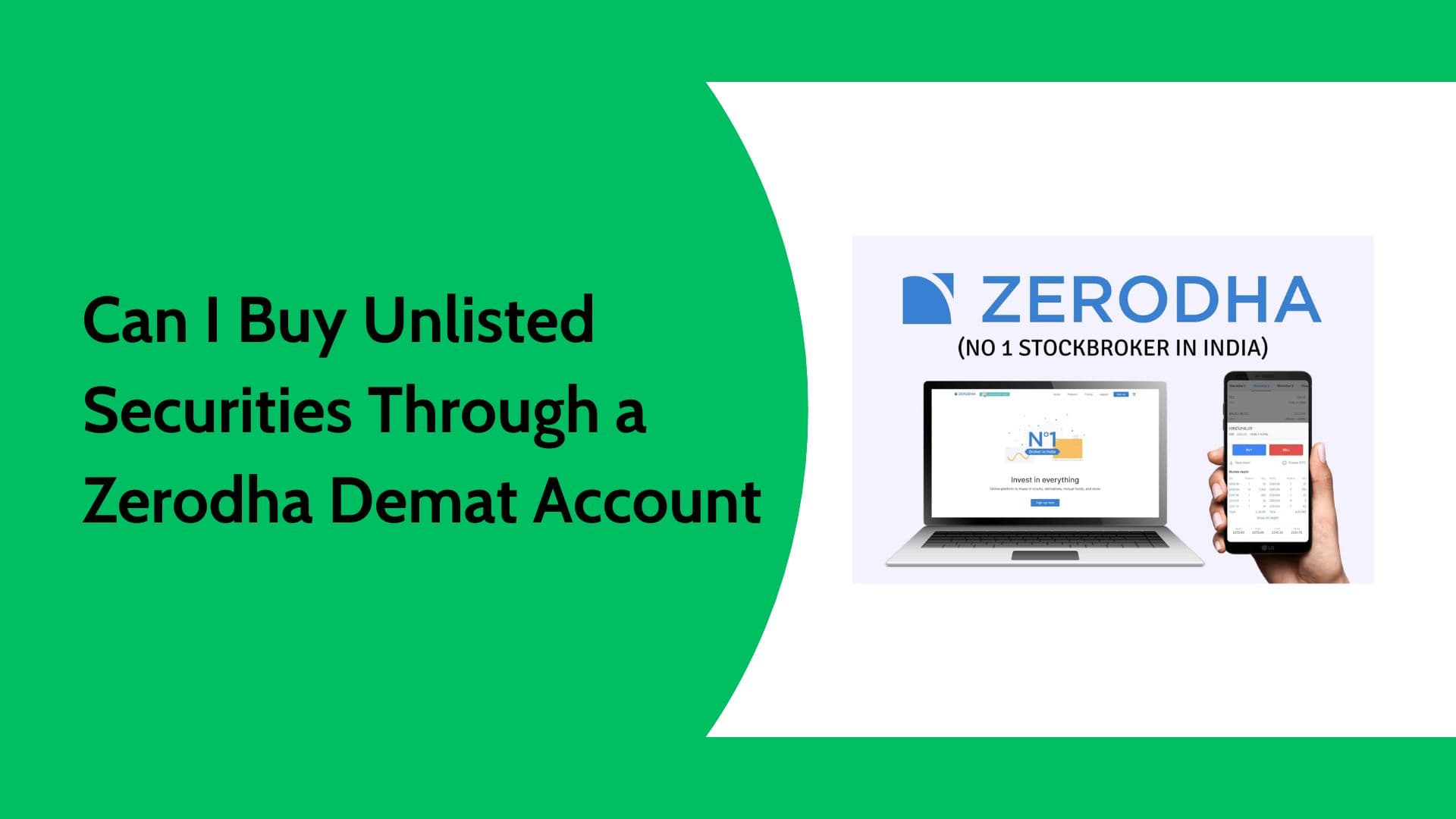 Can Unlisted Securities Be Bought Using a Zerodha Demat Account?